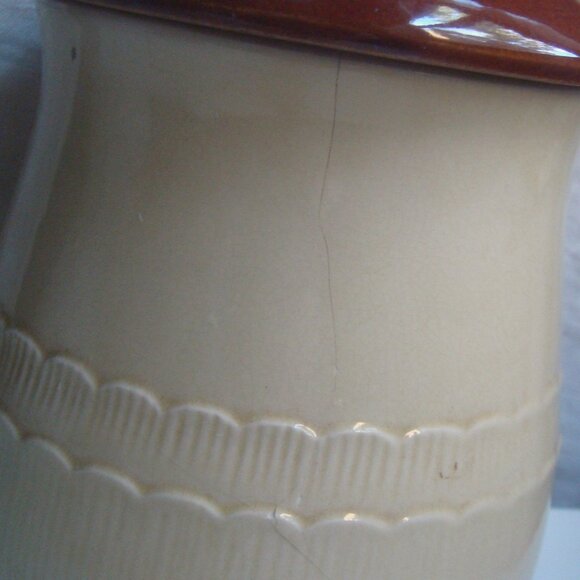 Vintage 70s Large Mushroom Canister & Lid Made in Japan - Picture 12 of 12
